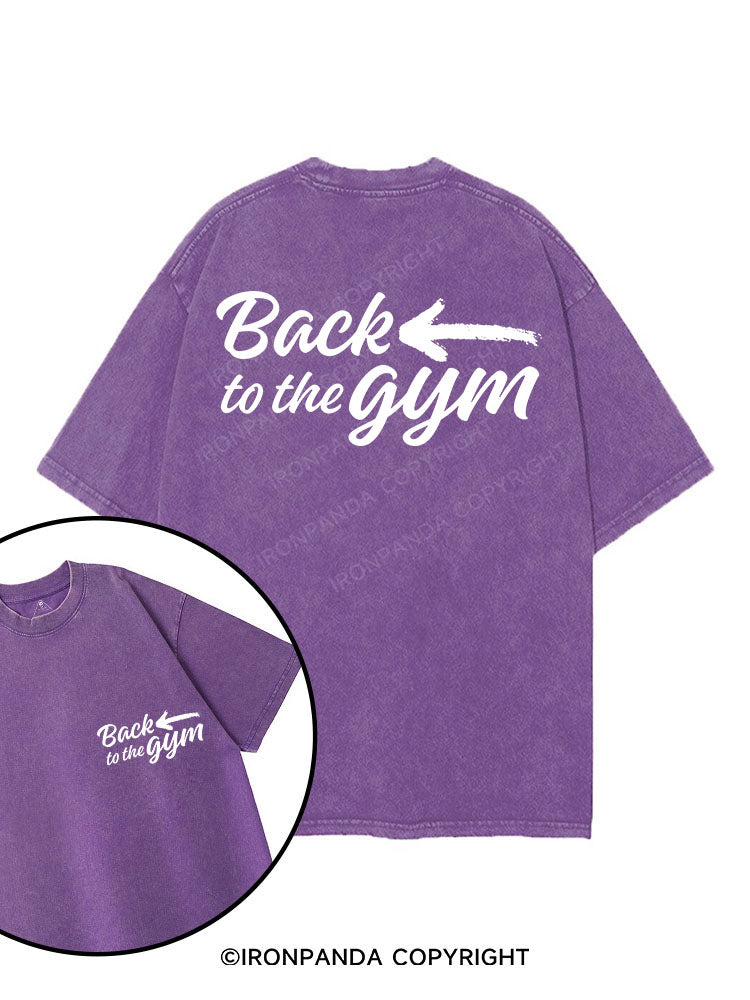 BACK TO THE GYM printed Gym Shirt