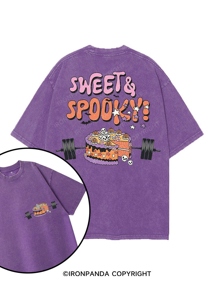 SWEET & SPOOKY printed Gym Shirt