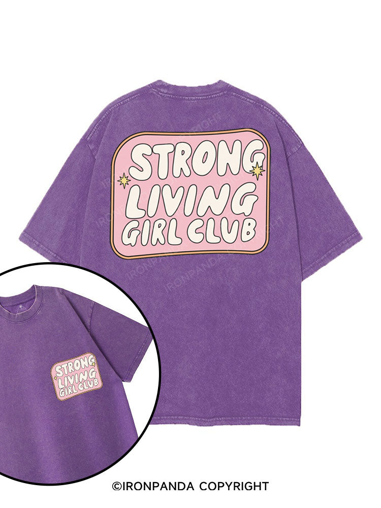 STRONG LIVING GIRL CLUB printed Gym Shirt