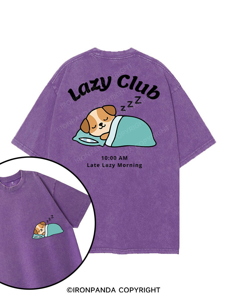 LAZY CLUB printed Gym Shirt