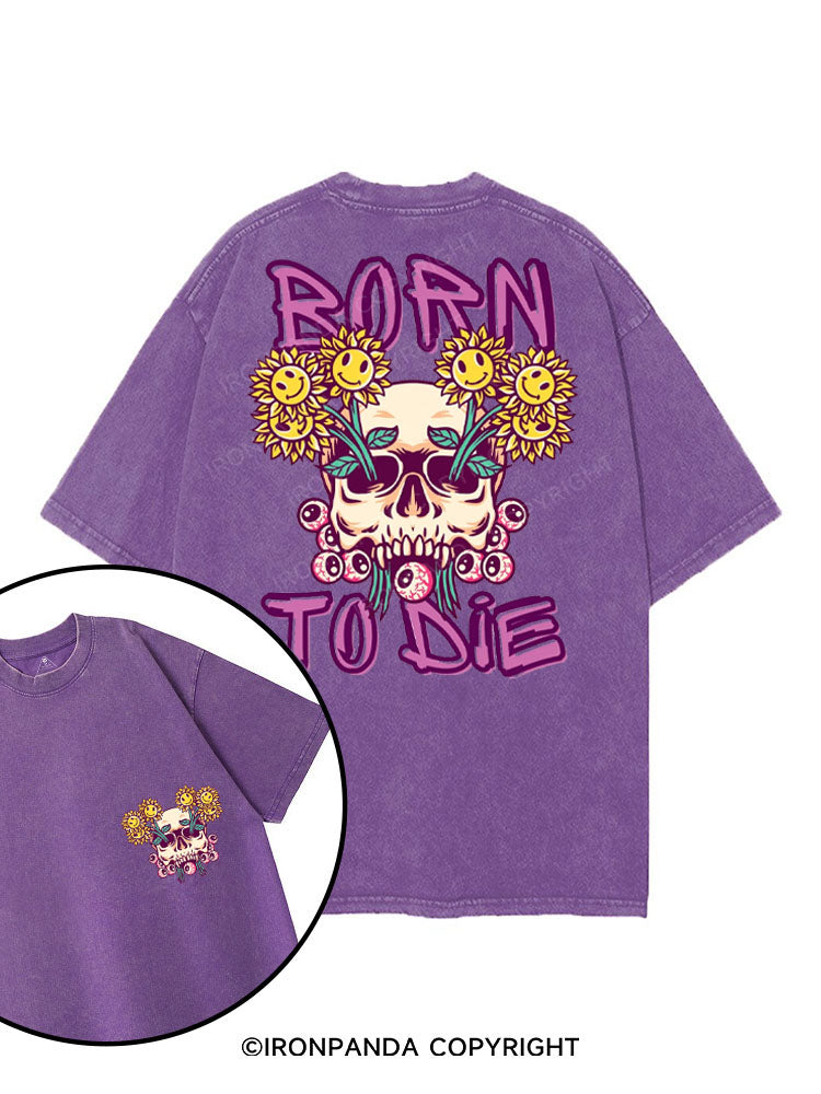 BORN TO DIE printed Gym Shirt