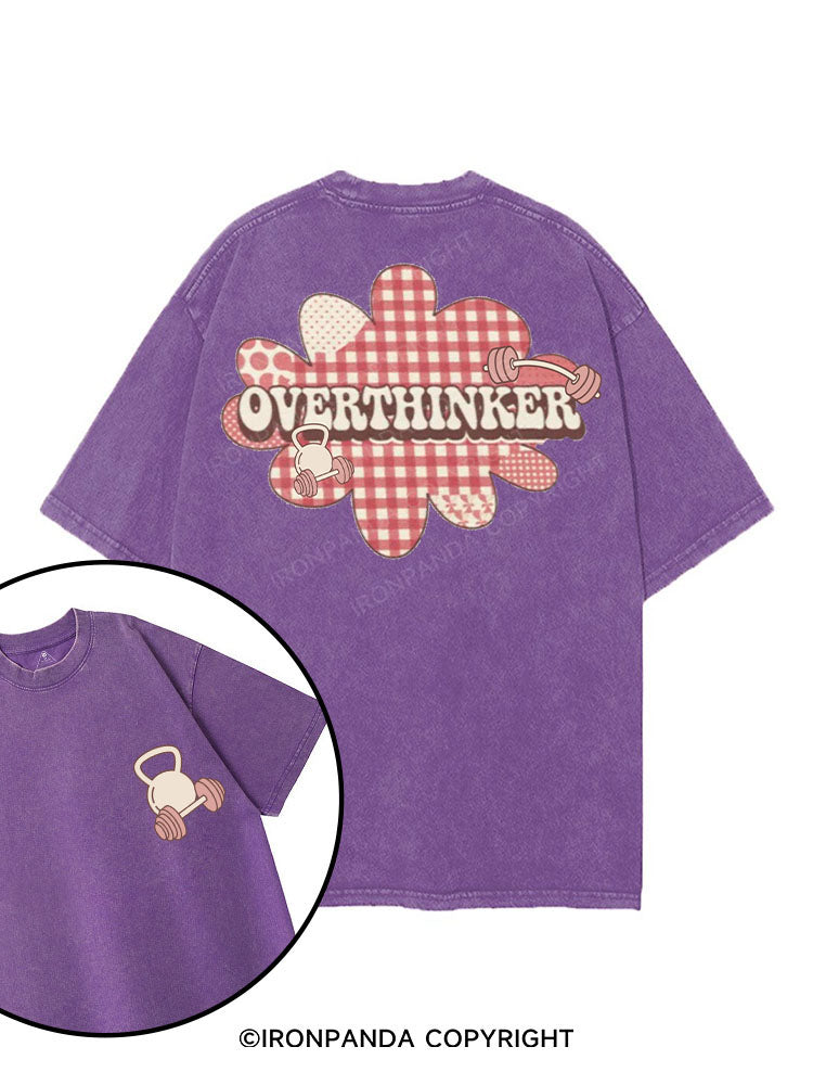 OVERTHINKER printed Gym Shirt