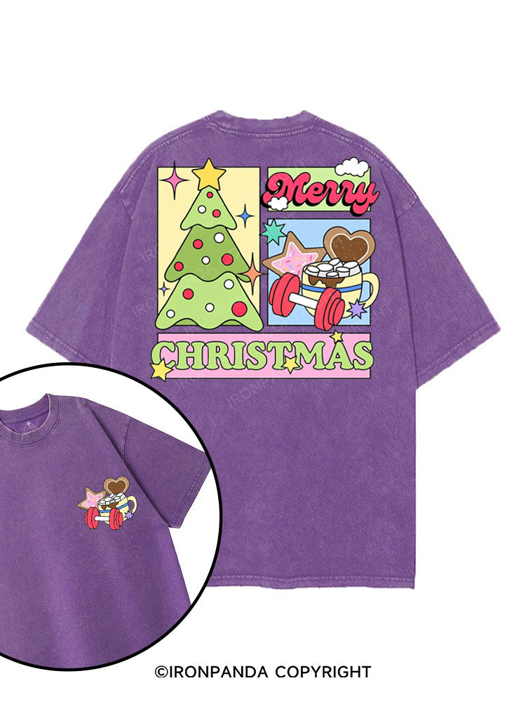 MERRY CHRISTMAS printed Gym Shirt