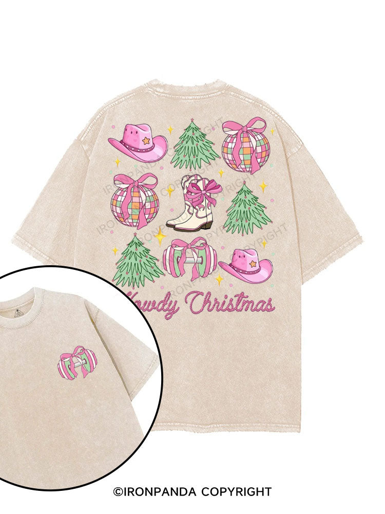 HOWDY CHRISTMAS printed Gym Shirt