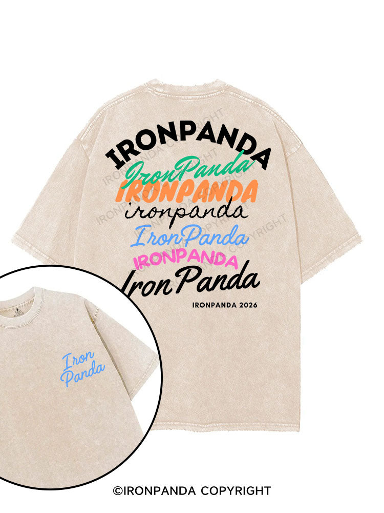 IRONPANDA LOGO printed Gym Shirt