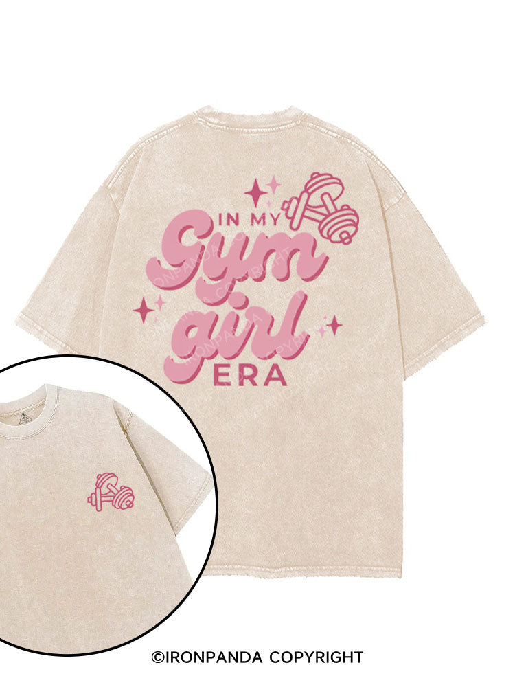 IN MY GYM GIRL ERA printed Gym Shirt
