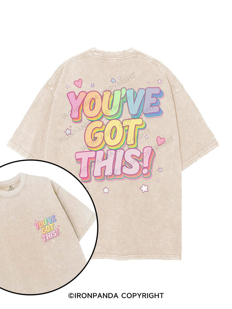 YOU'VE GOT THIS printed Gym Shirt