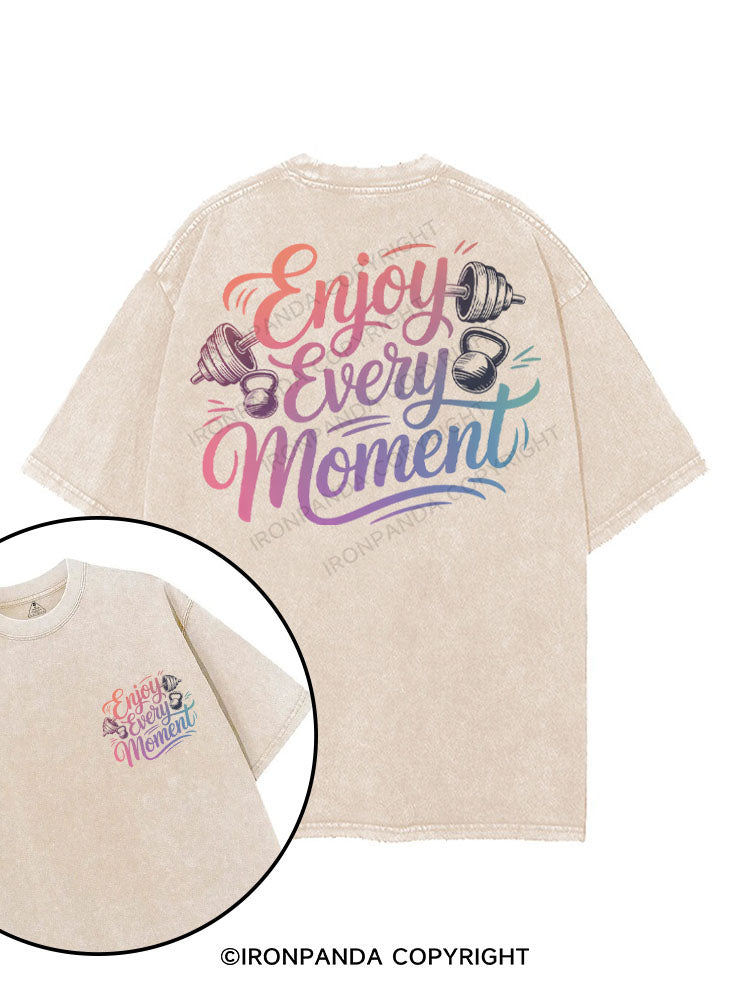ENJOY EVERY MOMENT printed Gym Shirt