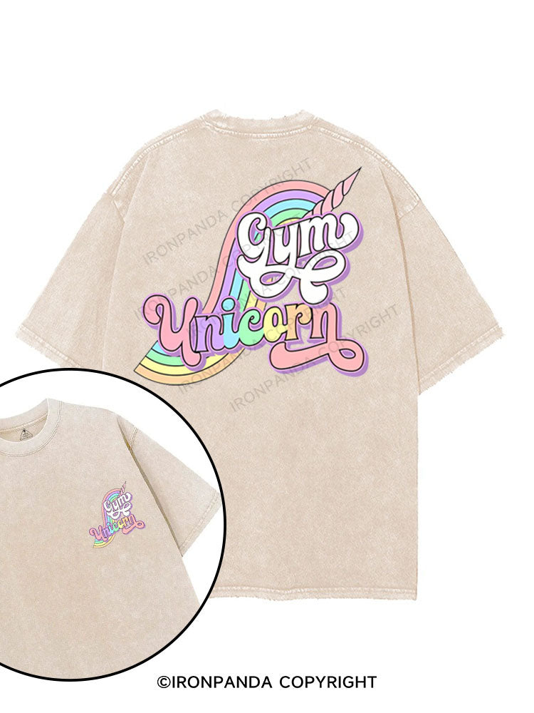 GYM UNICORN printed Gym Shirt