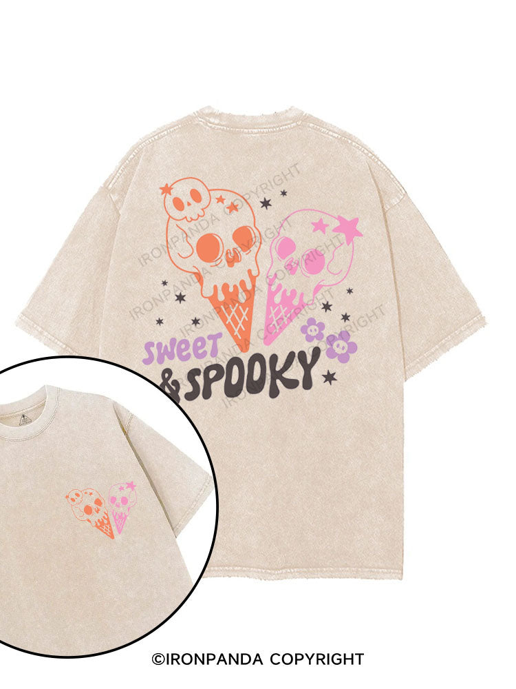 SWEET & SPOOKY printed Gym Shirt