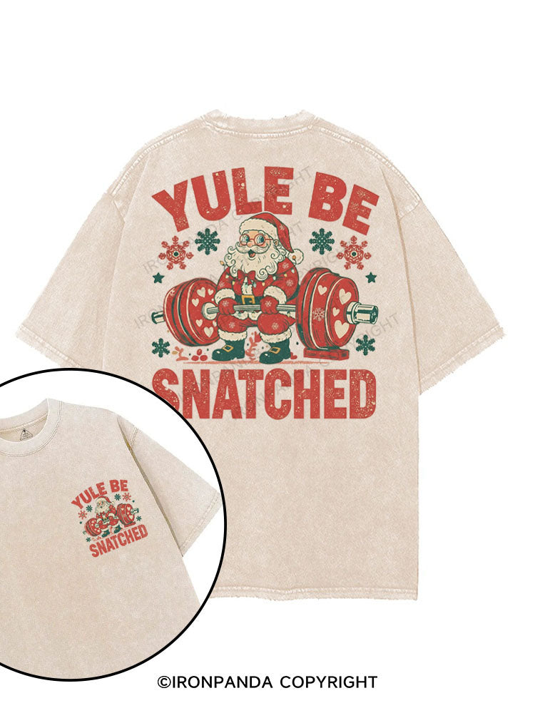 YULE BE SNATCHED printed Gym Shirt
