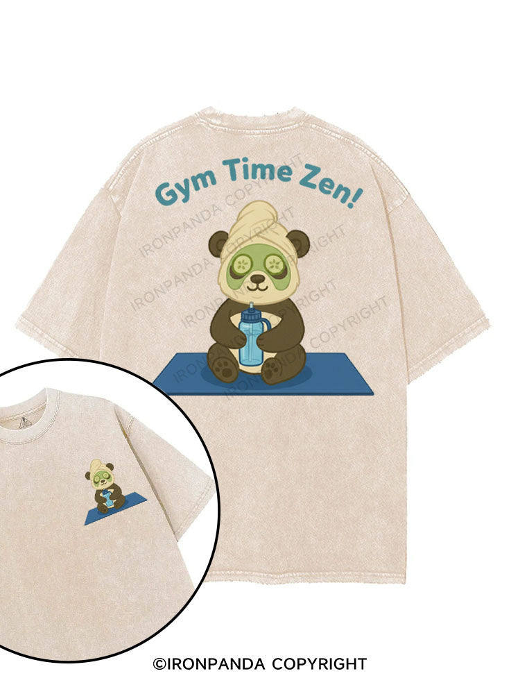 GYM TIME ZEN printed Gym Shirt