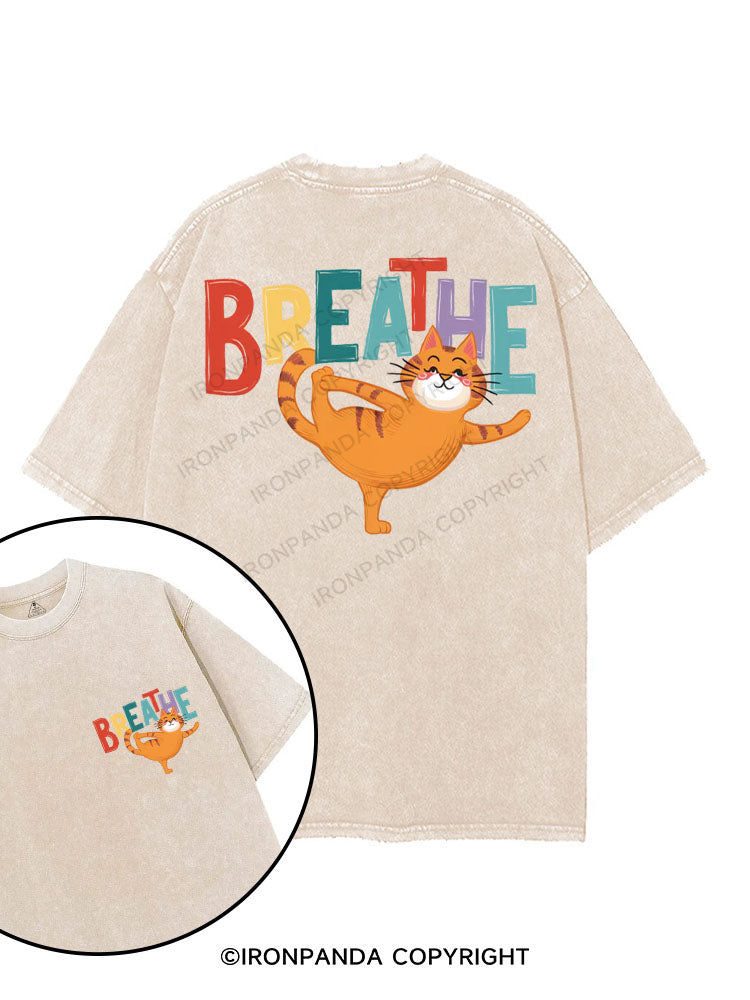 BREATHE printed Gym Shirt