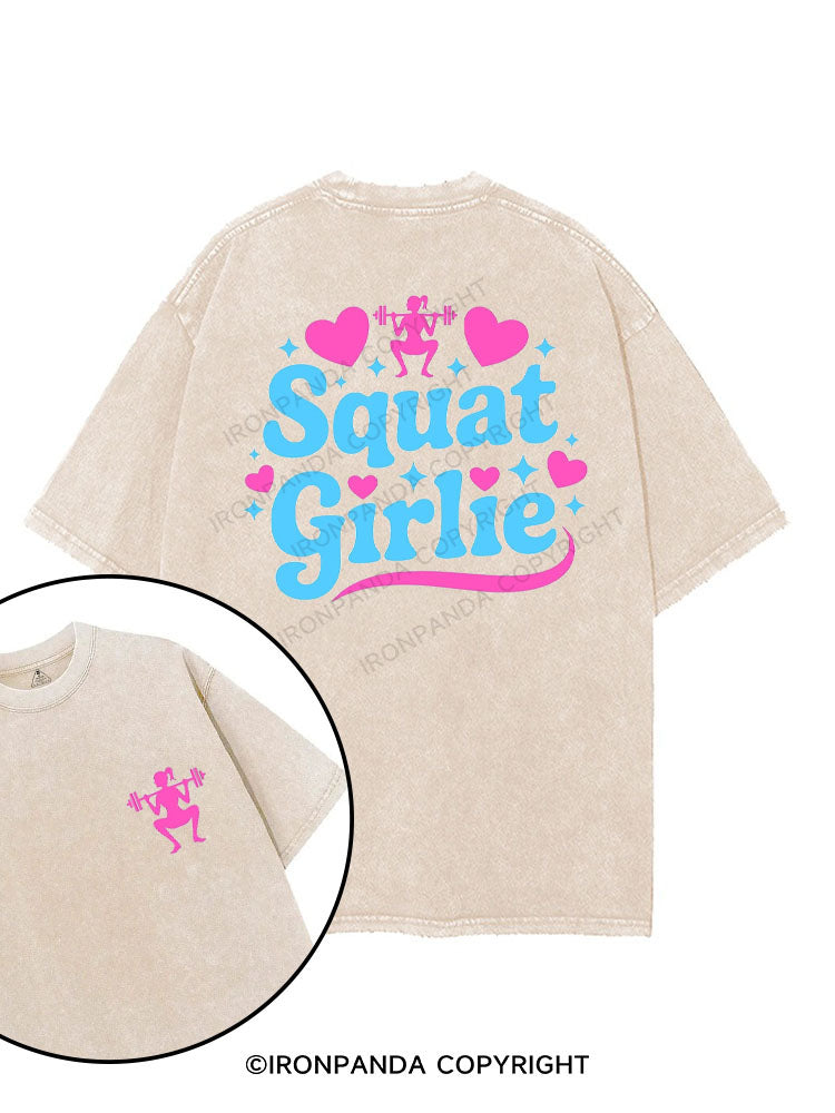 SQUAT GIRLIE printed Gym Shirt