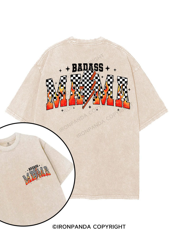BADASS MAMA printed Gym Shirt