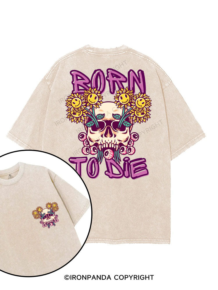BORN TO DIE printed Gym Shirt
