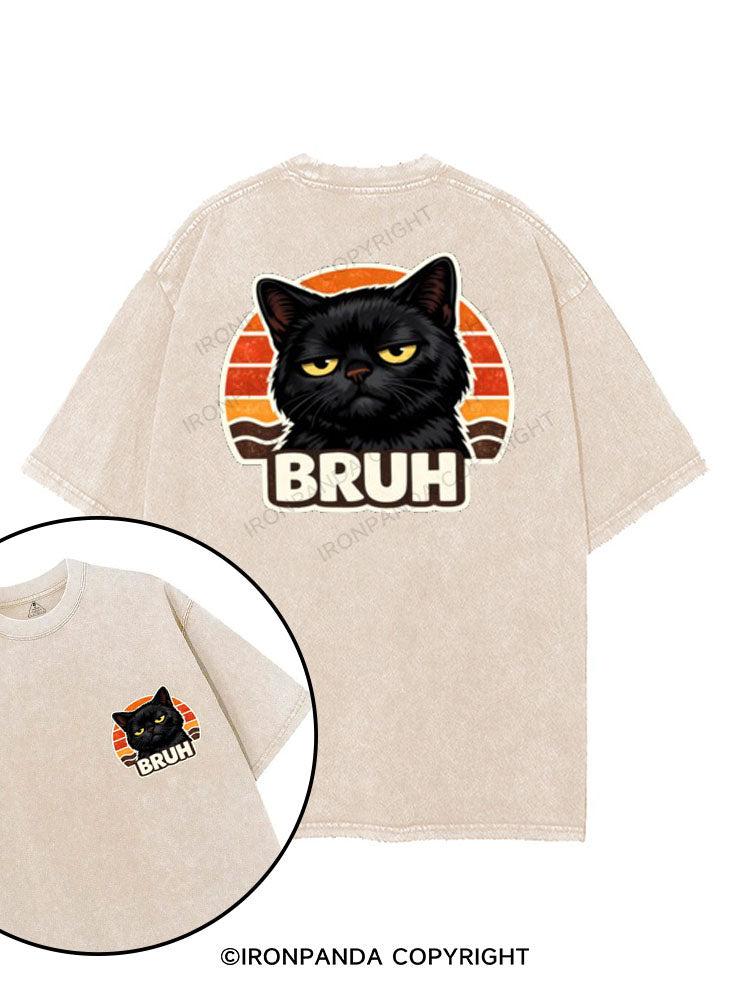 BRUH printed Gym Shirt
