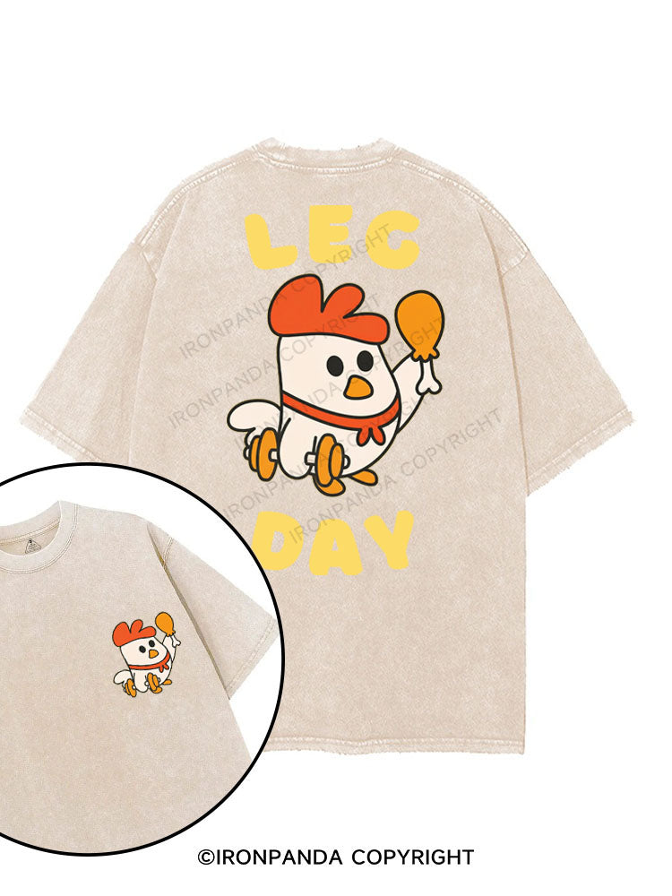LEG DAY printed Gym Shirt