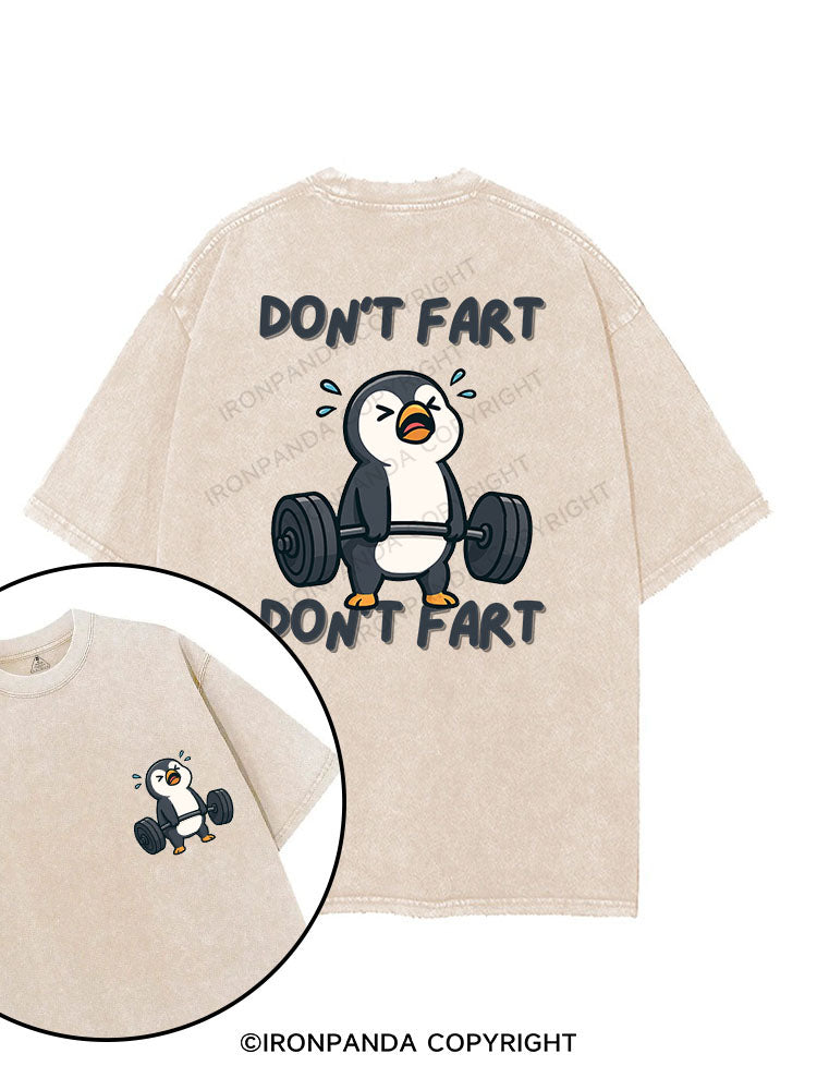 DON'T FART printed Gym Shirt