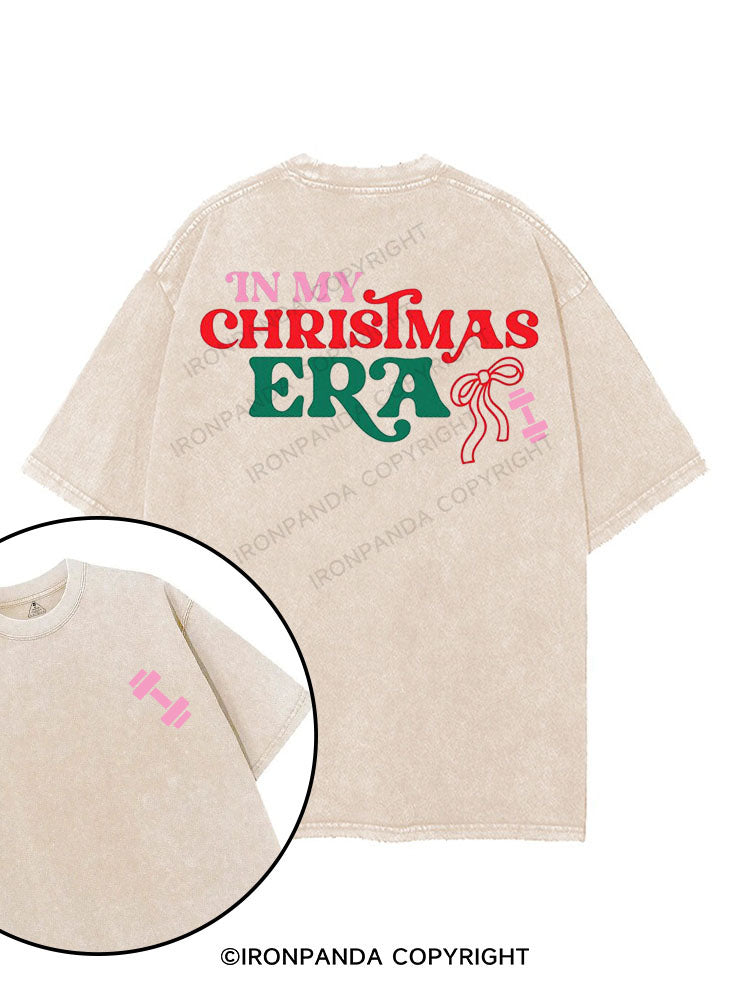 IN MY CHRISTMAS ERA printed Gym Shirt