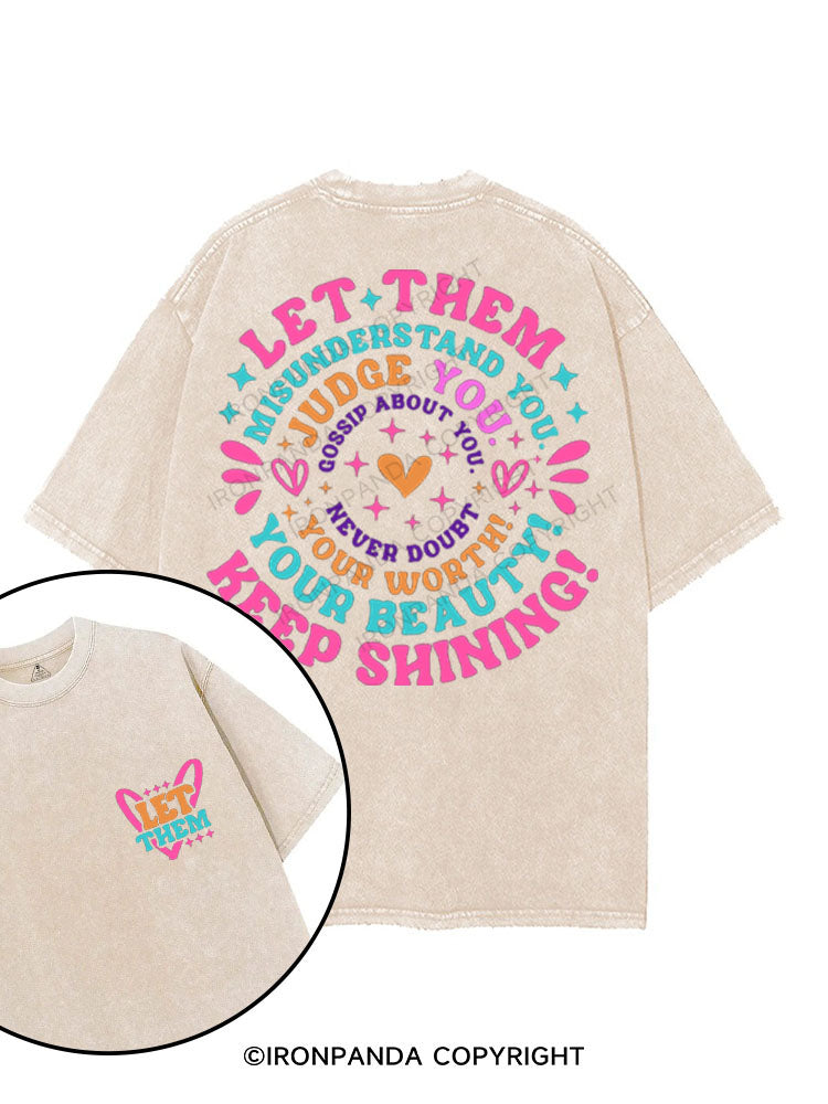 NEVER DOUBT YOUR WORTH YOUR BEAUTY KEEP SHINING printed Gym Shirt