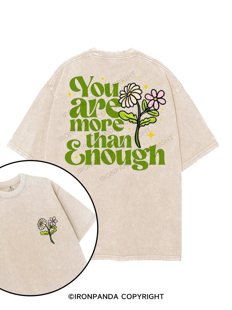 YOU ARE MORE THAN ENOUGH printed Gym Shirt