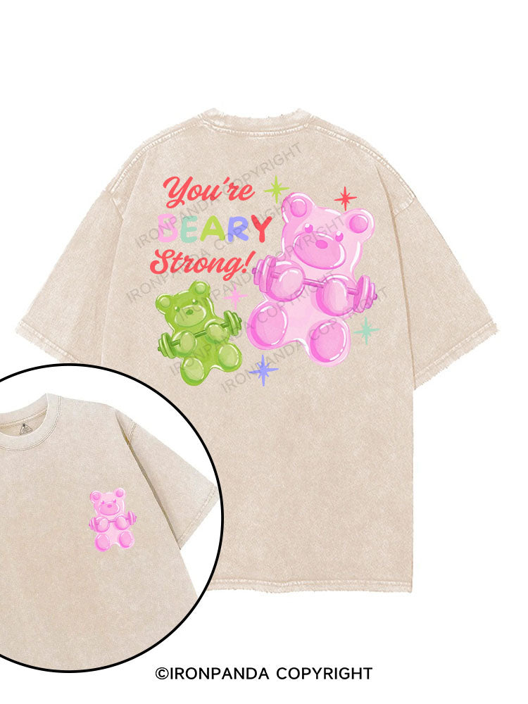 YOU’RE BEARY STRONG! printed Gym Shirt