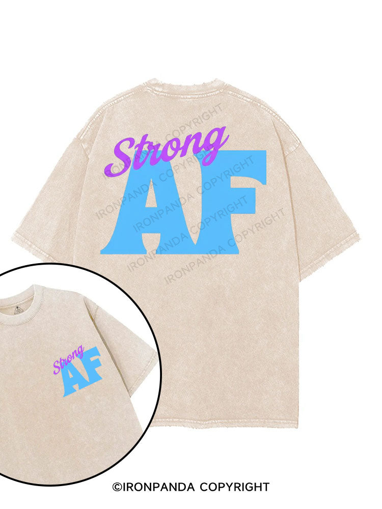 STRONG AF printed Gym Shirt