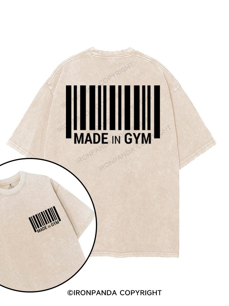 MADE IN GYM printed Gym Shirt