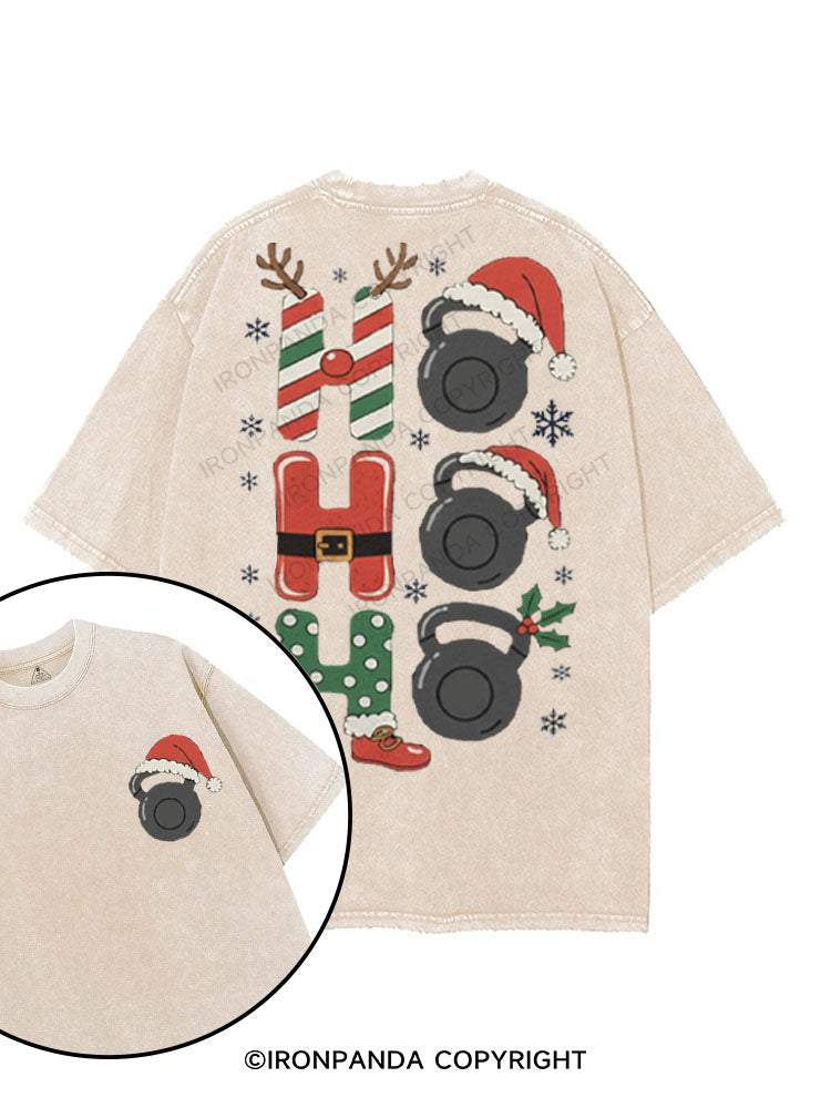 HO HO HO printed Gym Shirt