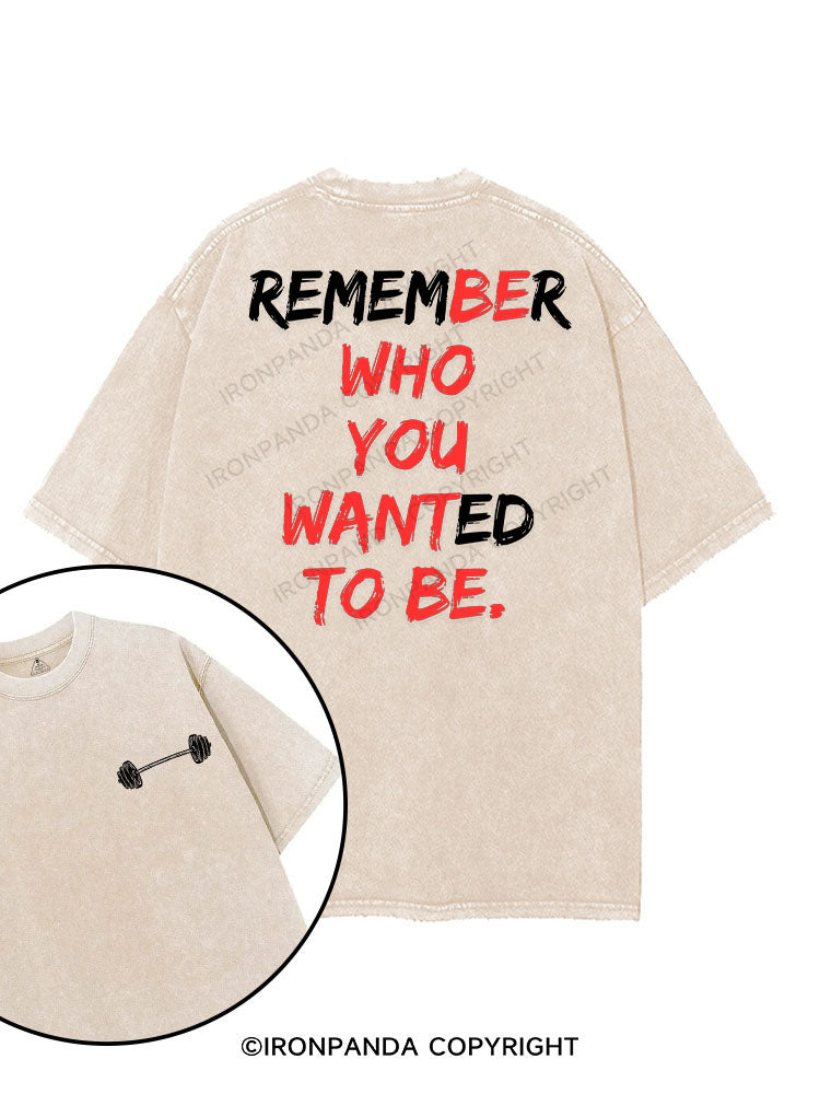 BE WHO YOU WANT TO BE printed Gym Shirt