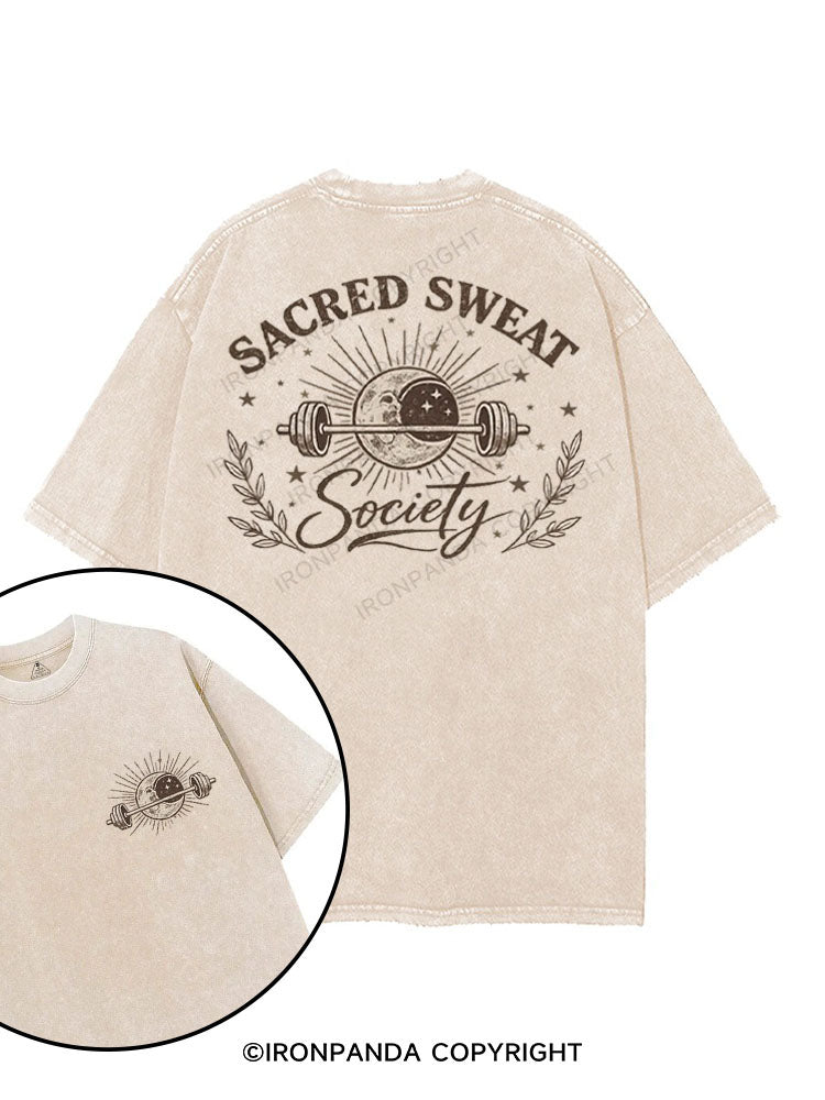 SACRED SWEAT SOCIETY printed Gym Shirt