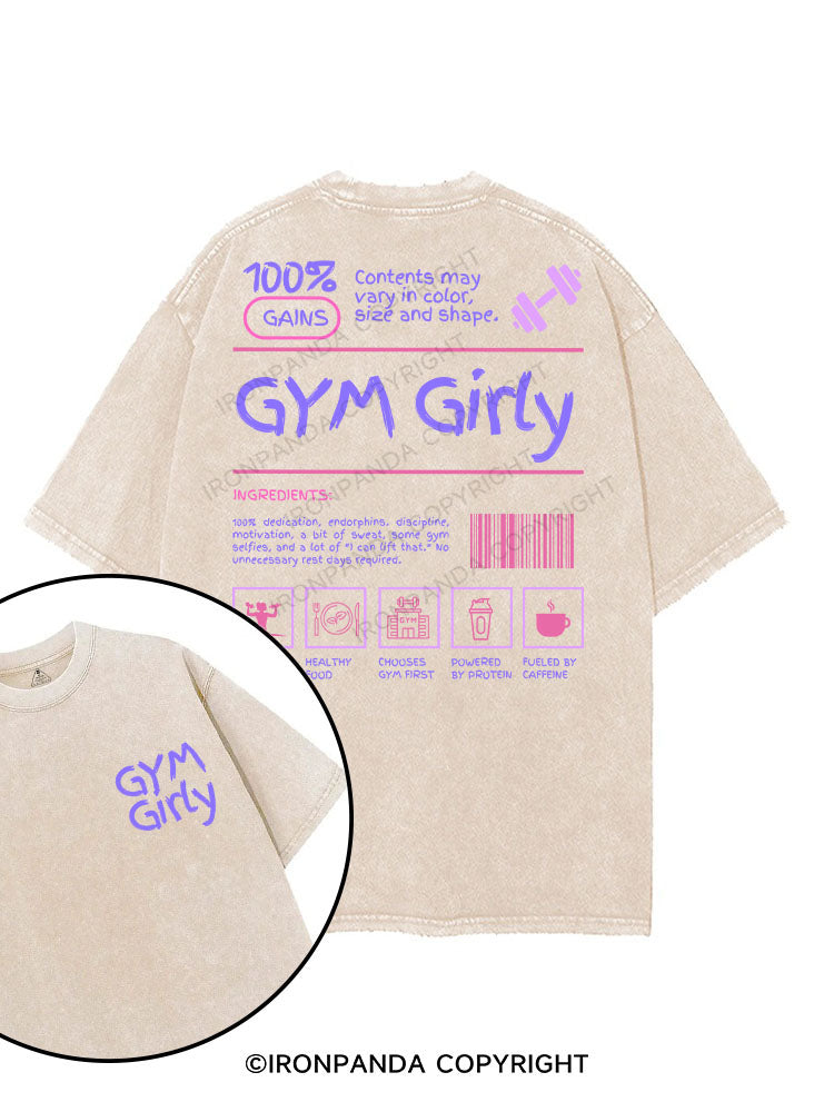 GYM GIRLY printed Gym Shirt