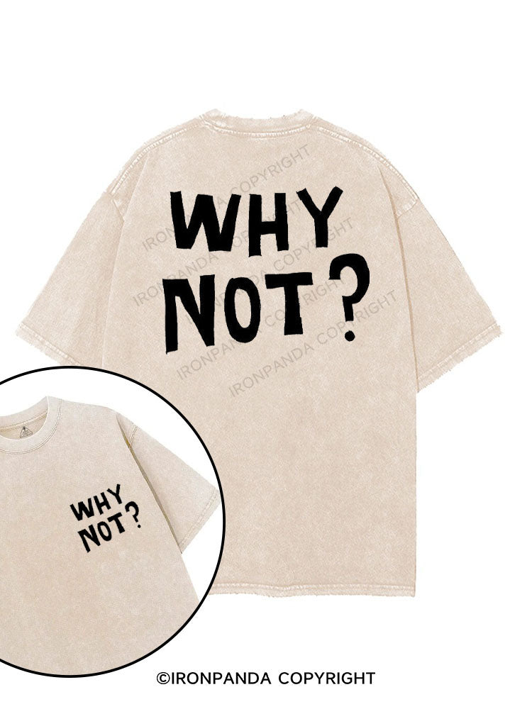 WHY NOT? printed Gym Shirt