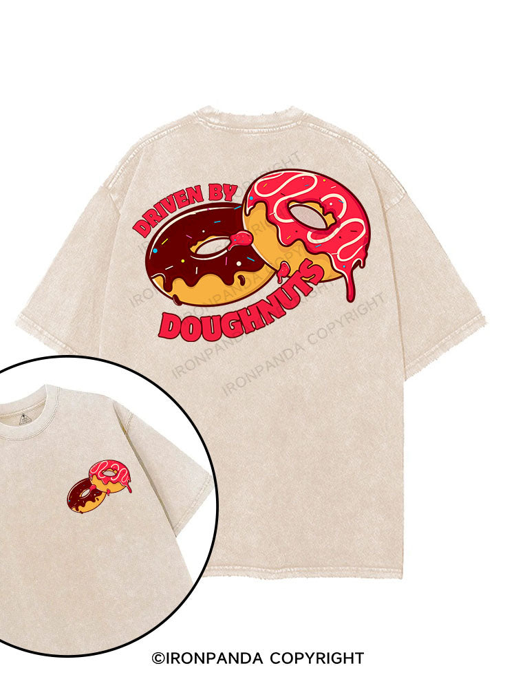 DRIVEN BY DOUGHNUTS printed Gym Shirt