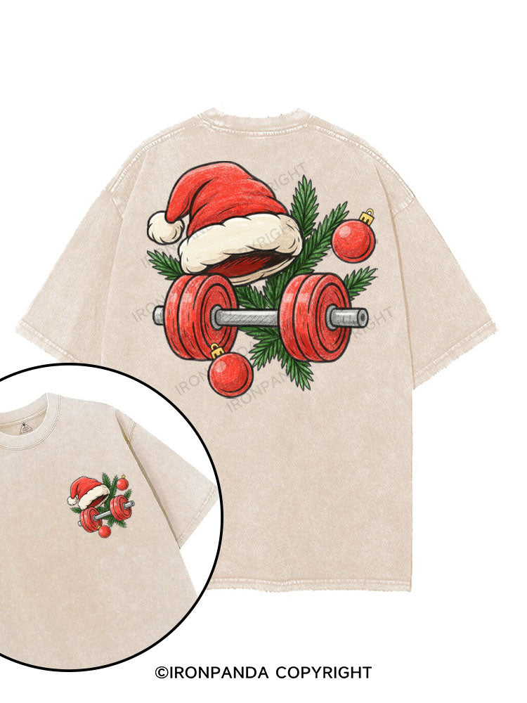 HO HO HO, TIME TO LIFT! printed Gym Shirt