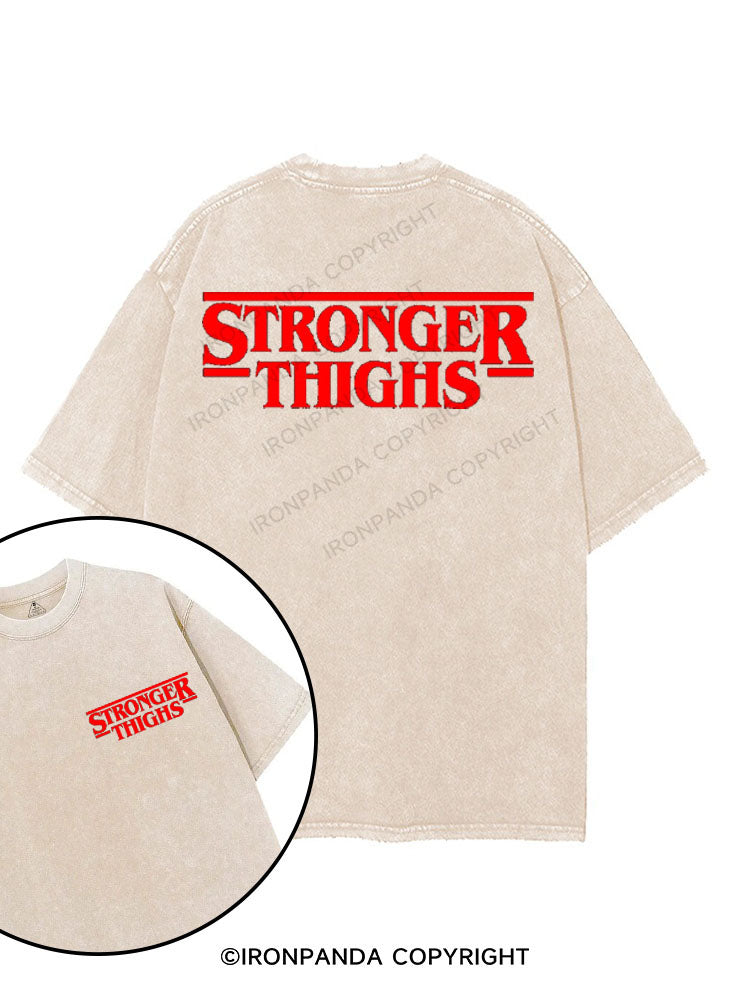 STRONGER THINGS printed Gym Shirt