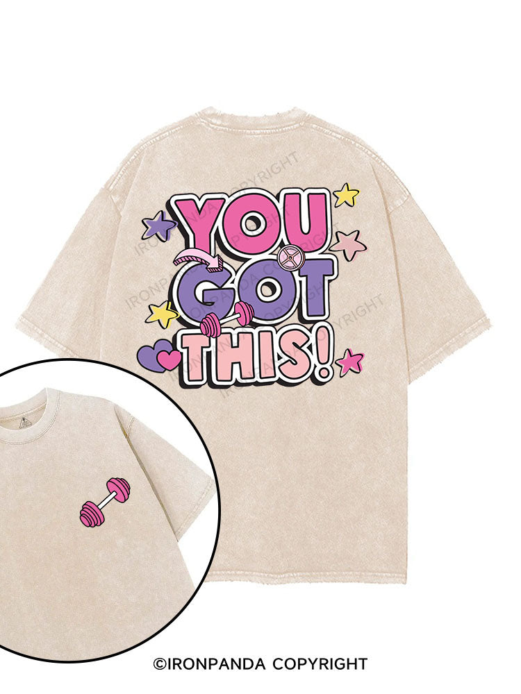YOU GOT THIS! printed Gym Shirt