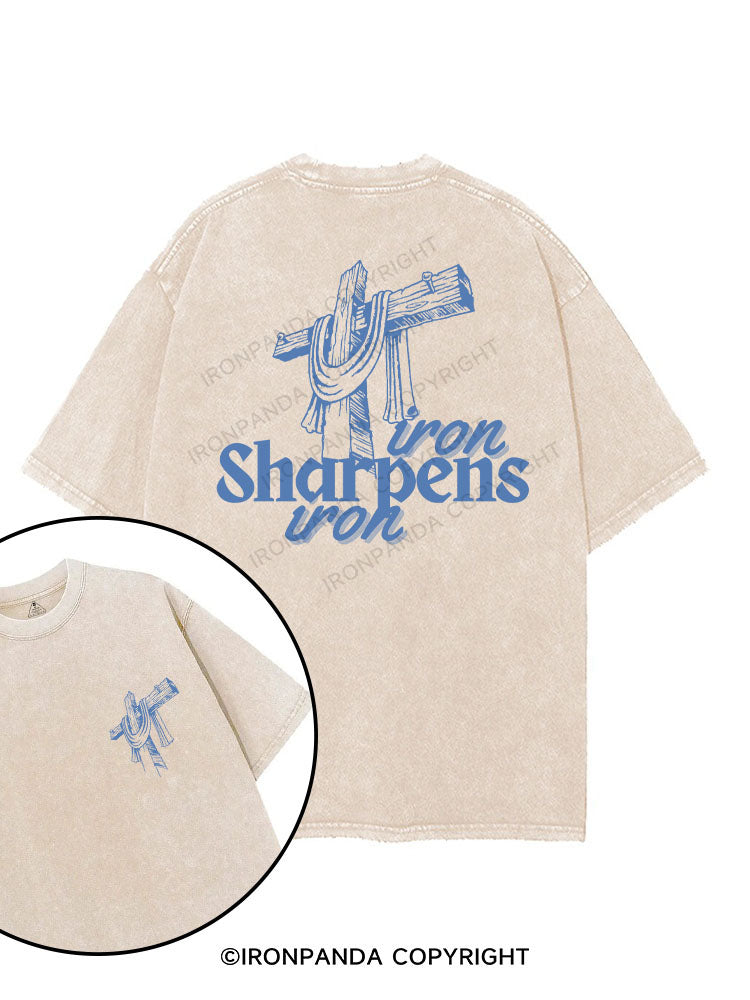 IRON SHARPENS IRON printed Gym Shirt