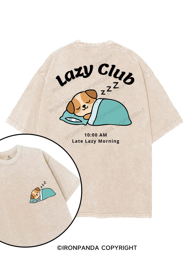 LAZY CLUB printed Gym Shirt