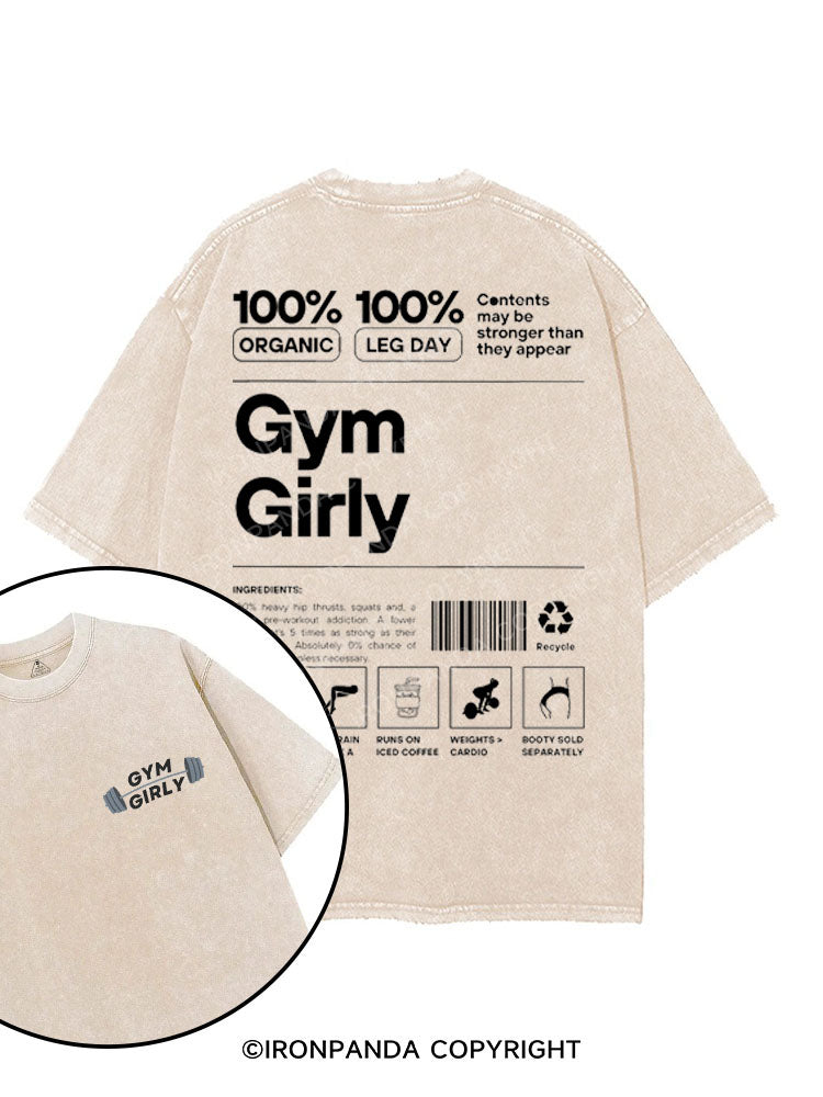 GYM GIRLY printed Gym Shirt