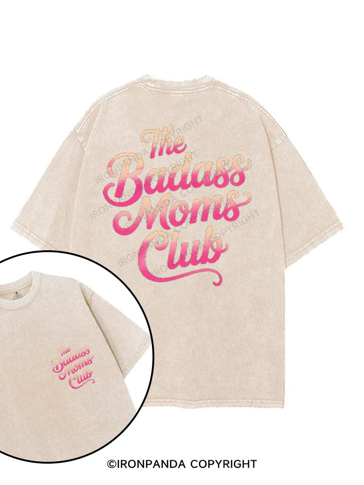 THE BADASS MOMS CLUB printed Gym Shirt