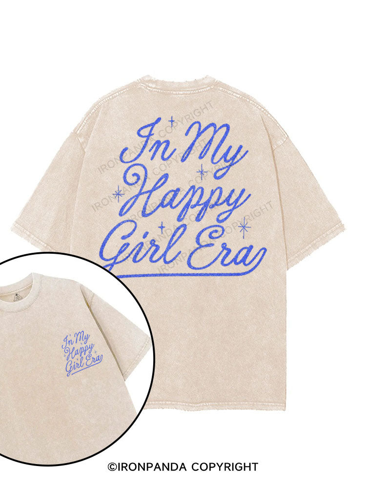 IN MY HAPPY GIRL ERA printed Gym Shirt
