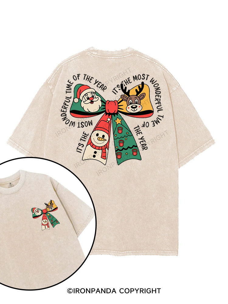 IT'S THE MOST WONDERFUL TIME OF THE YEAR printed Gym Shirt