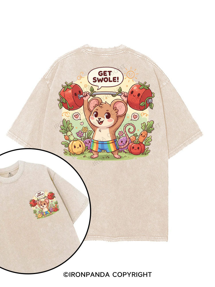 GET SWOLE! printed Gym Shirt