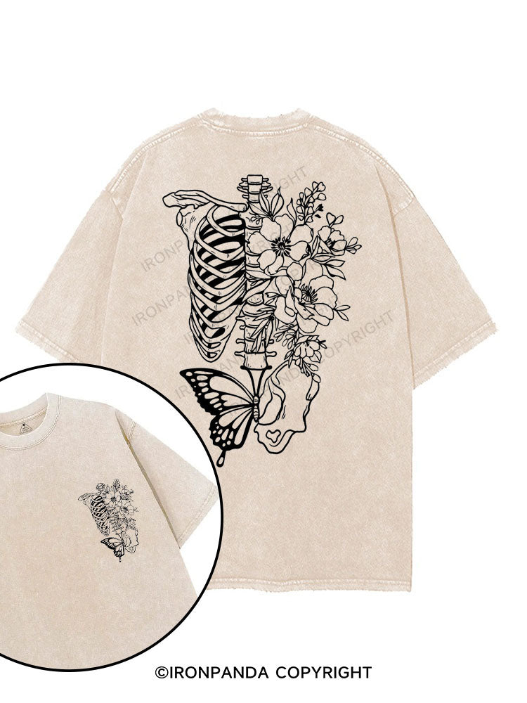 BLOOMING STRENGTH printed Gym Shirt