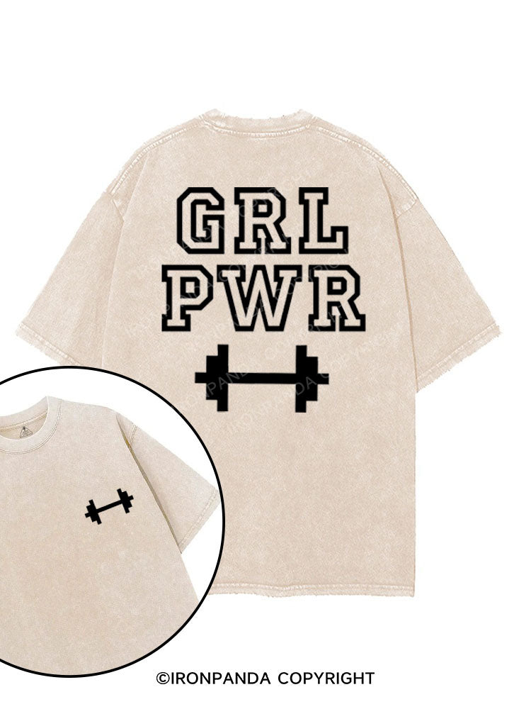 GRL PWR printed Gym Shirt