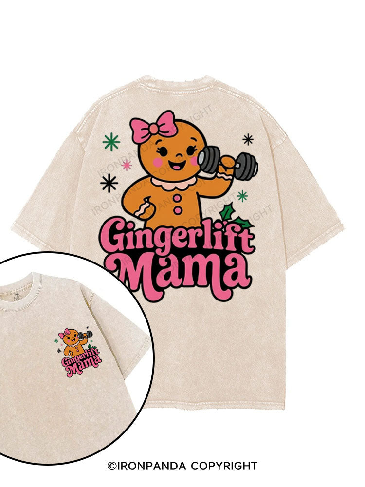 GINGERLIFT MAMA printed Gym Shirt