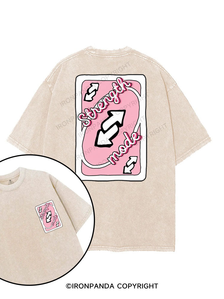 STRENGTH MODE printed Gym Shirt