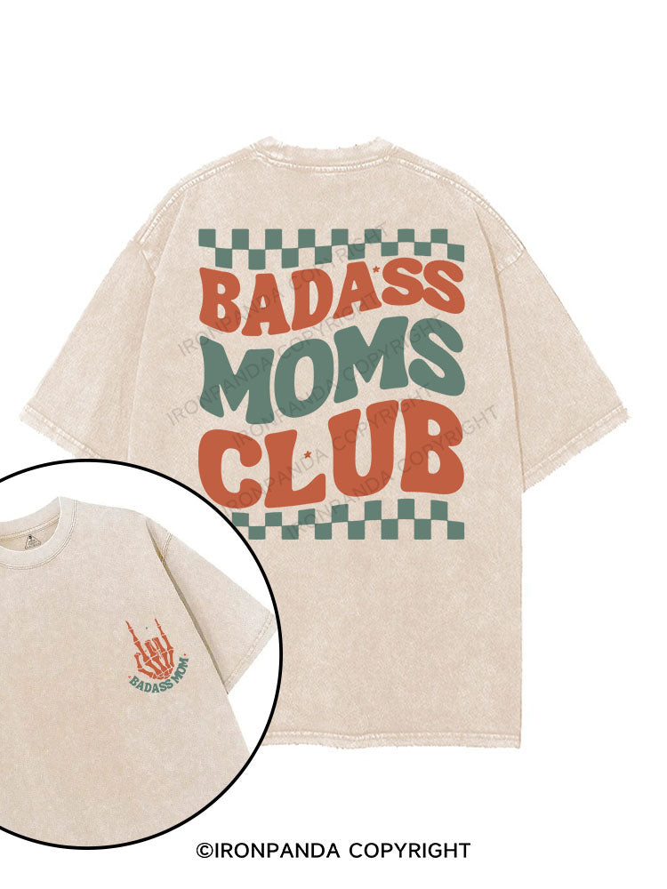 BADASS MOMS CLUB printed Gym Shirt